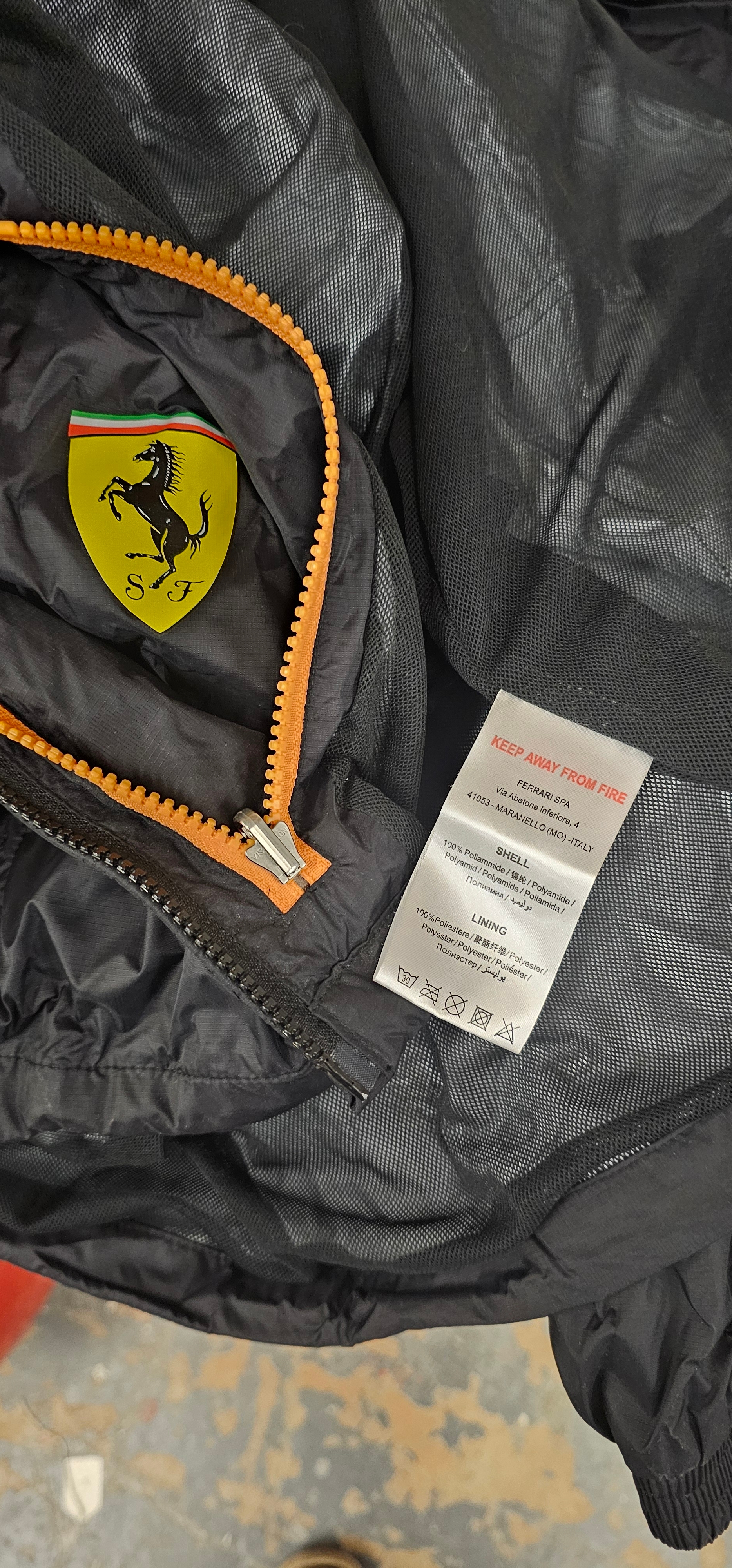 Ferrari shell jacket, size L, a Gumball Rally jacket, size L and a 2004 ...