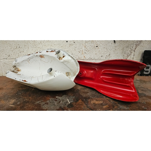 A Rickman Matisse fibreglass patrol tank and a Matchless trials ...
