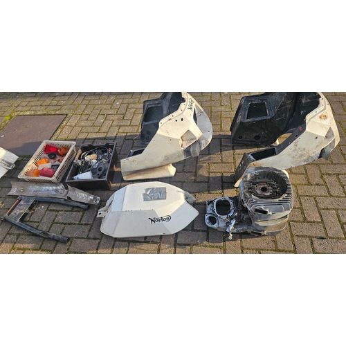 c. 1986 Norton Interpol 2 parts, to include an unnumbered frame, part ...