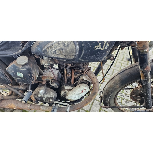 309 - 1950 AJS model 18S, project, 500cc. Registration number ECT 905. Frame number 52987. Engine number 1... 