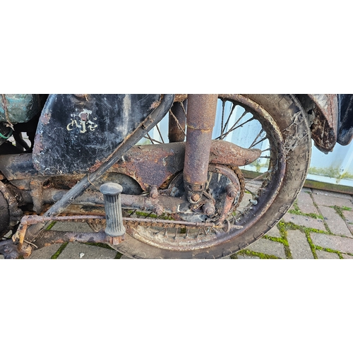 309 - 1950 AJS model 18S, project, 500cc. Registration number ECT 905. Frame number 52987. Engine number 1... 