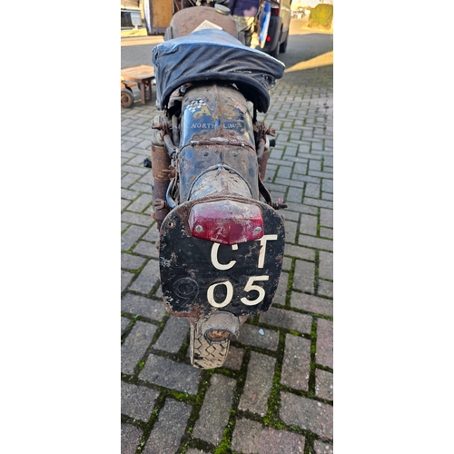 309 - 1950 AJS model 18S, project, 500cc. Registration number ECT 905. Frame number 52987. Engine number 1... 