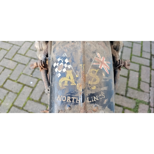 309 - 1950 AJS model 18S, project, 500cc. Registration number ECT 905. Frame number 52987. Engine number 1... 