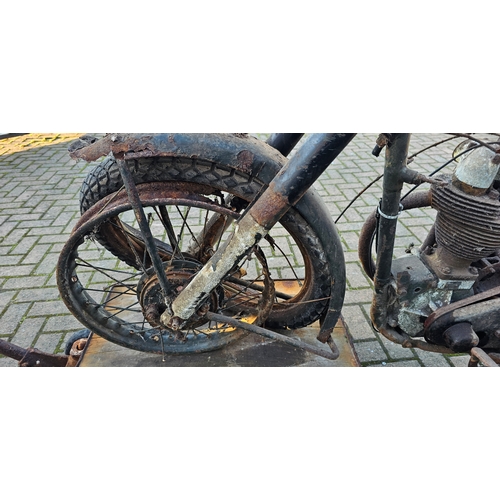 Matchless G3L WD project. Registration number YBE 274 (not recorded ...