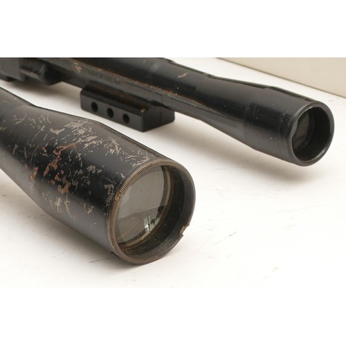 A WW2 military snipers or officers rifle scope, stamped 'TEL Sighting ...