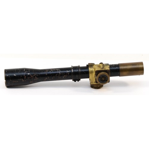 A WW2 military snipers or officers rifle scope, stamped 'TEL Sighting ...
