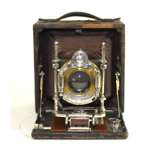 An Eastman Kodak 'Unicum' quarter plate camera, having Bausch