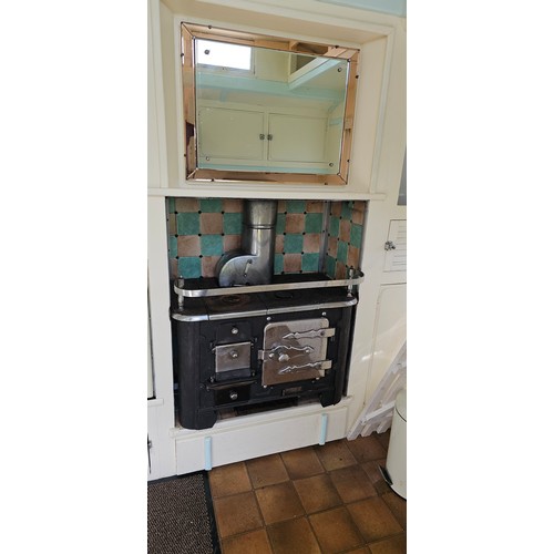 180 - Showman's Caravan, c.1950/60, typical three bay layout with adult bedroom to the front, with bed and... 