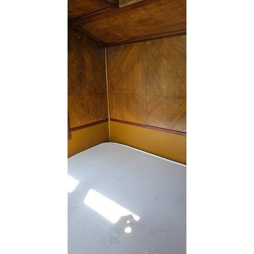 180 - Showman's Caravan, c.1950/60, typical three bay layout with adult bedroom to the front, with bed and... 