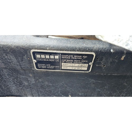 1980 Bedford Dominant single deck bus, project, 8198cc diesel ...