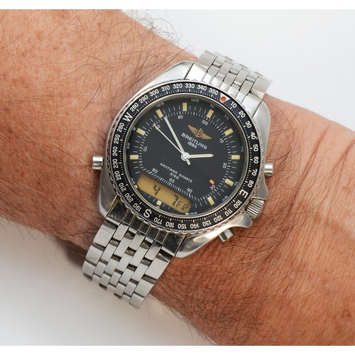 Breitling Navitimer Quartz 3100, a stainless steel quartz calendar
