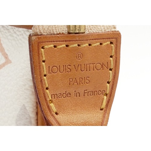 Louis Vuitton, White multi monogram 'Murakami' pochette and