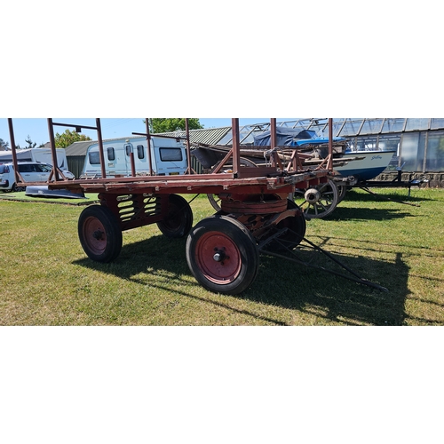 A block rulley hay trailer with new metal frame for a living van