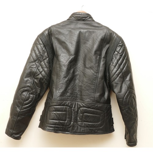 'Heeli London' Men's black, lined, long leather button front coat, with ...