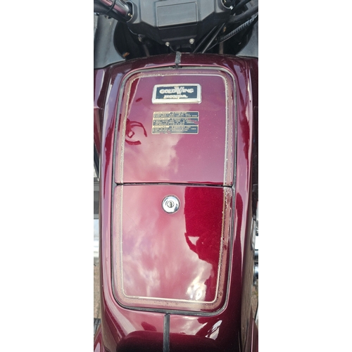 296 - 1988 Honda Goldwing Interstate Aspencade 1200cc. Registration number D458 RVR. Frame number 1HFSC144... 