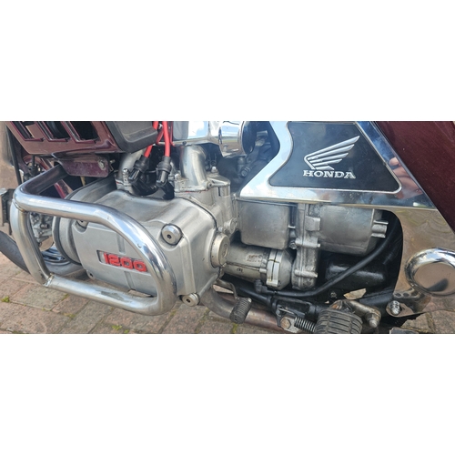 296 - 1988 Honda Goldwing Interstate Aspencade 1200cc. Registration number D458 RVR. Frame number 1HFSC144... 