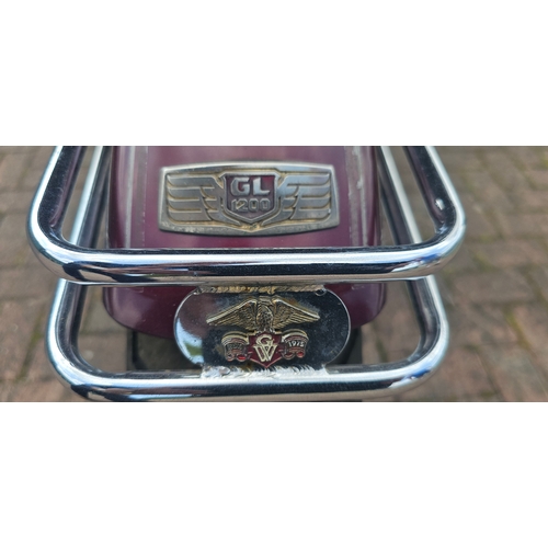 296 - 1988 Honda Goldwing Interstate Aspencade 1200cc. Registration number D458 RVR. Frame number 1HFSC144... 
