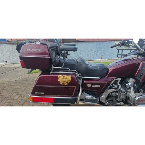 296 - 1988 Honda Goldwing Interstate Aspencade 1200cc. Registration number D458 RVR. Frame number 1HFSC144... 