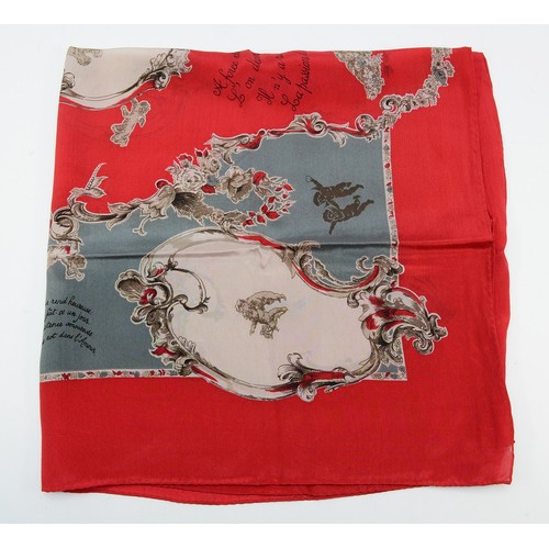 Hermes - J. Abadie, multi colour head scarf, new in box, 90