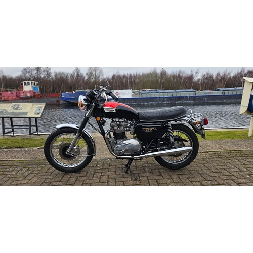 312 - 1980 Triumph Bonneville T140E, 744cc. Registration number NRO 699V. Frame number BB26369. Engine num... 