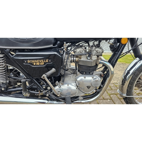 312 - 1980 Triumph Bonneville T140E, 744cc. Registration number NRO 699V. Frame number BB26369. Engine num... 