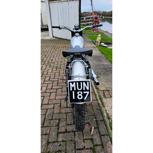 313 - 1955 BSA Gold Star B34 Trials, 499cc. Registration number MUN 187. Frame number CB32.1737 (over stam... 