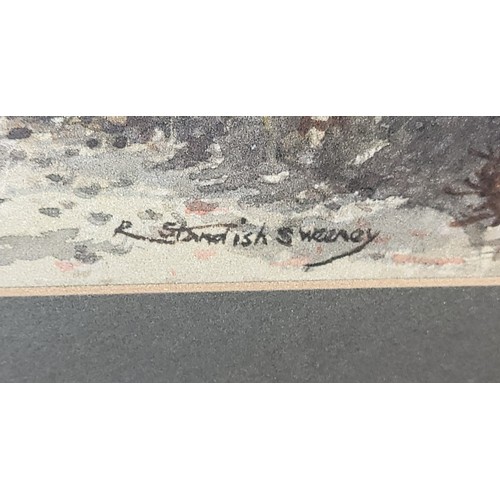 Dessin Original Au Crayon De Robert Standish-Sweeney Représentant Un Pont à Cookham Moor (vers 1976)