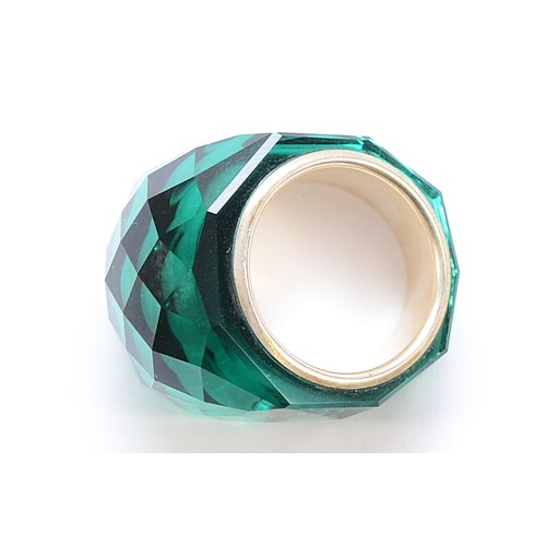 4 - Swarovski, a Nirvana green ring, P, with box