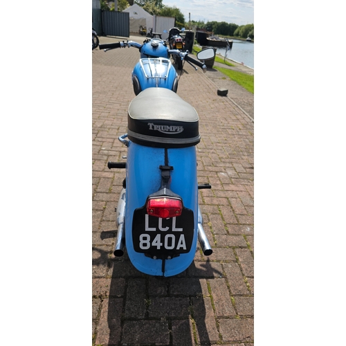 310 - 1963 Triumph 3TA, 348cc. Registration number LCL 840A. Frame number H32069, Engine number 3TA H13899... 