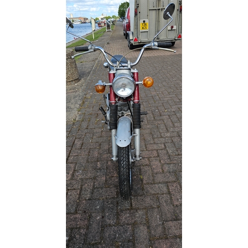 299 - 1970 Honda SS125A. Registration number FLH 208J. Frame number  SS125A 111249. Engine number SS125AE ... 