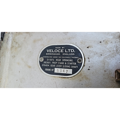 294 - 1949 Velocette LE MkI, 149cc. Registration number YXG 265 (non transferrable). Frame number 5347. En... 