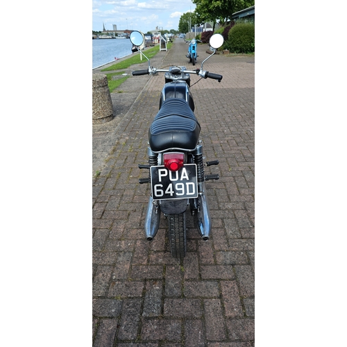 298 - 1966 Honda CB77, Super Hawk, 305cc. Registration number PUA 649D. Frame number CB77 1018421. Engine ... 