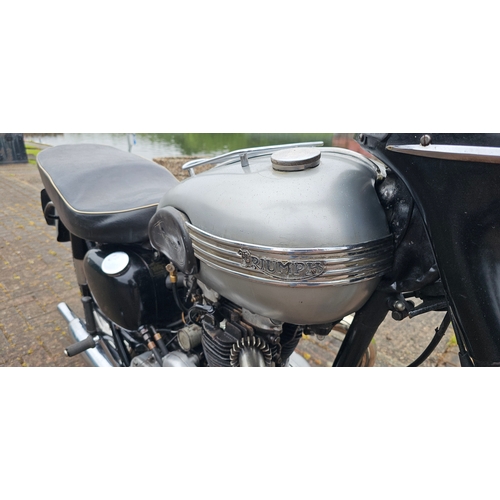 315 - 1955 Triumph 6T Thunderbird, 650cc. Registration number TRH 818. Frame number S72462. Engine number ... 