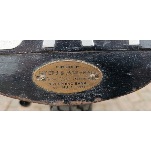 309 - 1963 James M25 Superswift, 249cc. Registration number 702 GAT. Frame number FM25 808. Engine number ... 