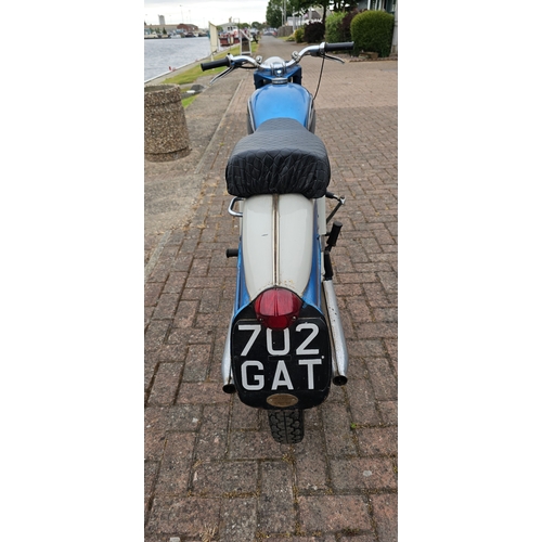 309 - 1963 James M25 Superswift, 249cc. Registration number 702 GAT. Frame number FM25 808. Engine number ... 