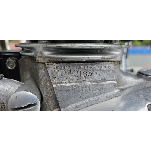 316 - 1970 Triumph Daytona T100R, 490cc. registration number SVR 511H. Frame number DD49186 T100R. Engine ... 