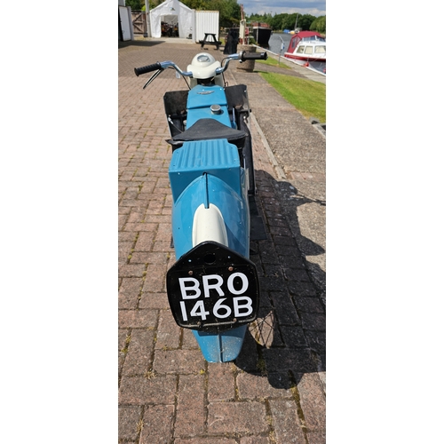 295 - 1964 Velocette LE MkII, 192cc. Registration number BRO 146B. Frame number 6318/34. Engine number 200... 