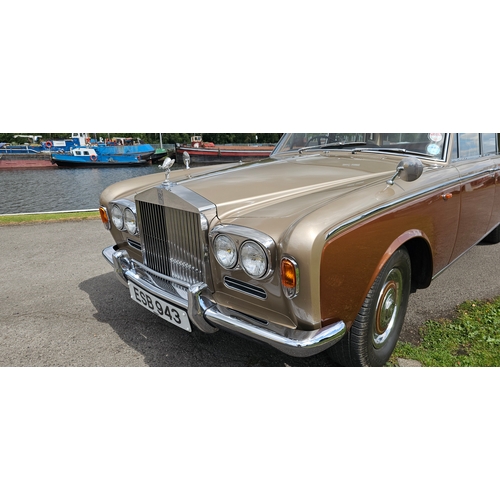 262 - 1968 Rolls Royce Silver Shadow I, 6,230cc. Registration number ESB 943. Chassis number SRH 3636. Eng... 