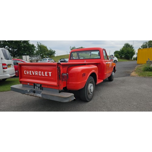 259 - 1971 Chevrolet C10 step side pickup, V8, 5,700cc. Registration number TNB 616J. Chassis number CE241... 