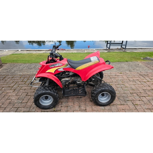 290 - E-ton Viper 70 Quad bike, electric or kick start, unused for several years it will require a new bat... 