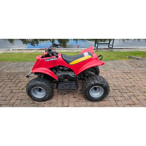 291 - E-ton Viper 90 Quad bike, electric start, unused for several years it will require a new battery