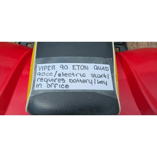 291 - E-ton Viper 90 Quad bike, electric start, unused for several years it will require a new battery