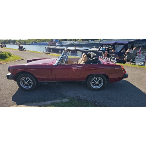 257 - 1979 MG Midget 1500. Registration number NTU 897V. Chassis number GAN6-220272G. Engine number unknow... 