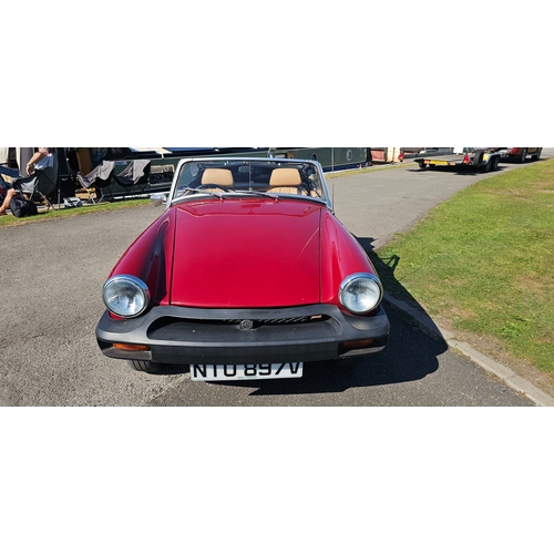 257 - 1979 MG Midget 1500. Registration number NTU 897V. Chassis number GAN6-220272G. Engine number unknow... 