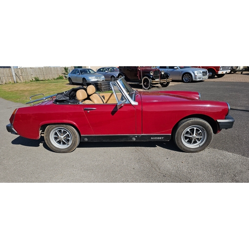 257 - 1979 MG Midget 1500. Registration number NTU 897V. Chassis number GAN6-220272G. Engine number unknow... 