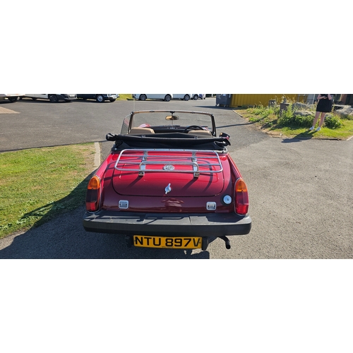257 - 1979 MG Midget 1500. Registration number NTU 897V. Chassis number GAN6-220272G. Engine number unknow... 