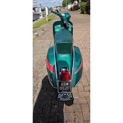 293 - 1968 Vespa, Spanish, GS150. Registration number ABW 852F. Frame number o4C 195711. Engine number 04M... 
