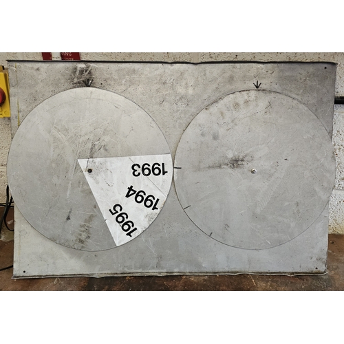 33 - A Dunlop Tyres D. of T. alloy sign, 51 x 77cm