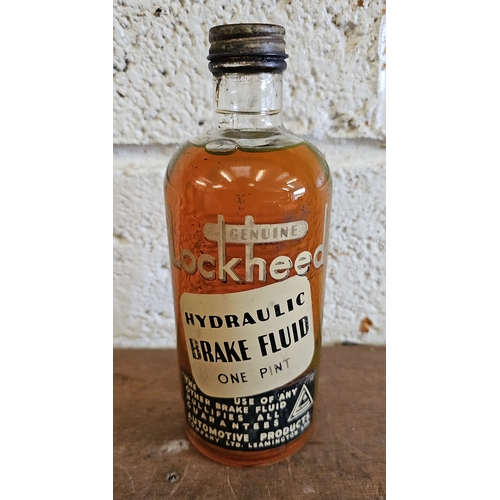 A rare Lockheed one pint of brake fluid, unopened