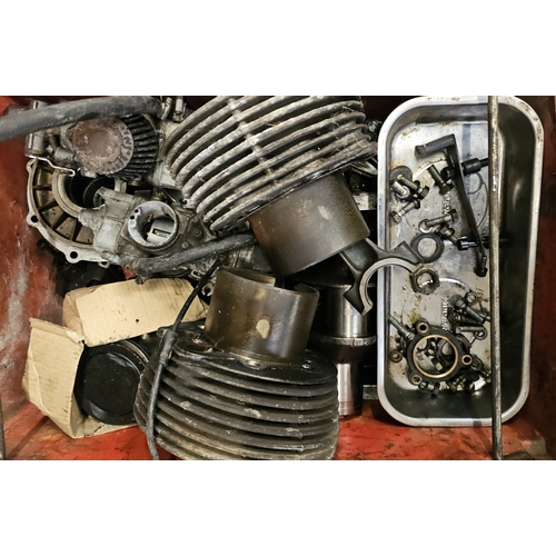 131 - Moto Guzzi V1000 G5, a large quantity of spares, basically two bikes, fully dismantled, NO FRAME or ... 